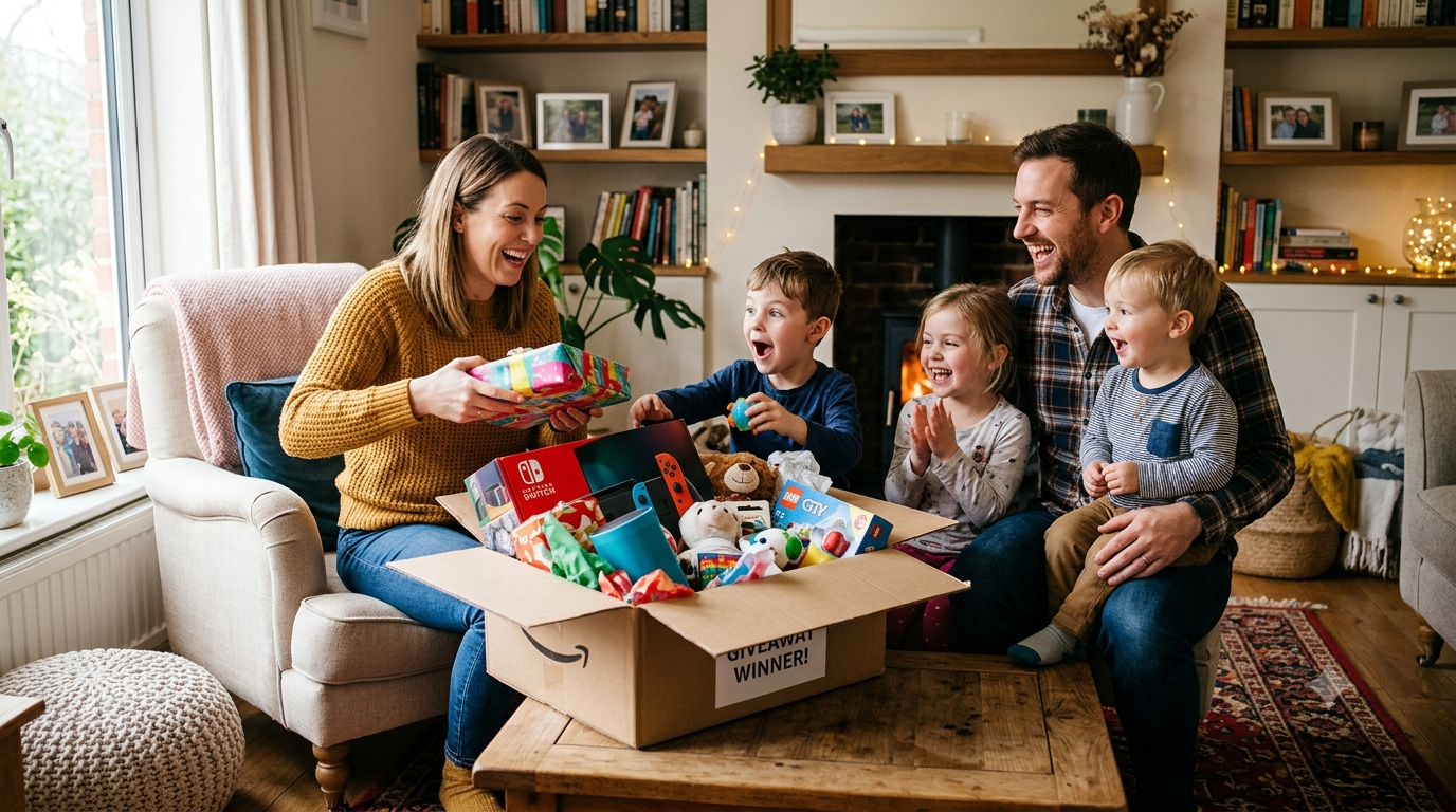 mom unboxing giveaway prizes for family