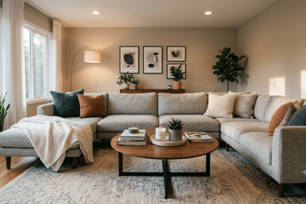 Cozy family living room styled using Decoradhouse and Decoratoradvice decor tips