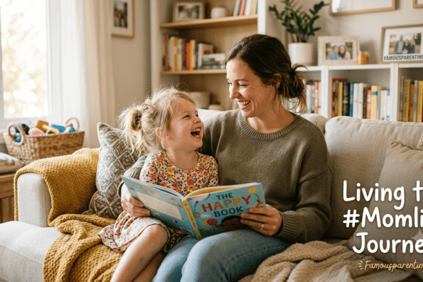 Mother and child sharing a happy moment, living the Famousparenting Momlife journey